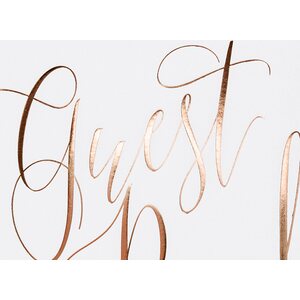 Guest Book, 20x24.5cm, white, 22 pages