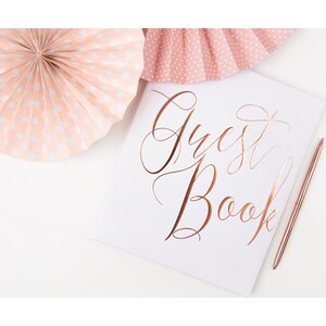 Guest Book, 20x24.5cm, white, 22 pages