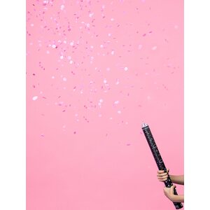 Gender reveal confetti cannon - Ready to pop, pink, 60cm
