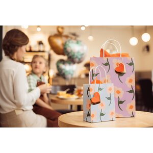Lahjakassi kukkaiskuvio 10 x 24 x 32 cm