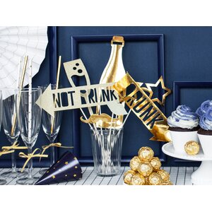 Photo props Let's Celebrate, mix, gold 1pkt/8pc.