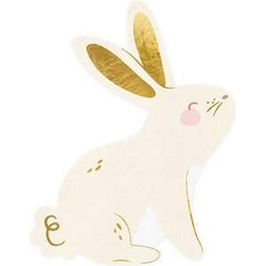 Napkins Bunny, mix, 14x15 cm