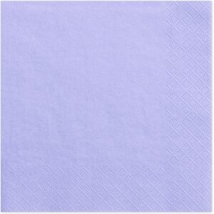 Napkins, 3 layers, lilac, 33x33cm