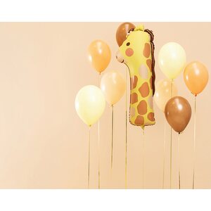 Foil balloon Number 1 - Giraffe, 42x90 cm, mix