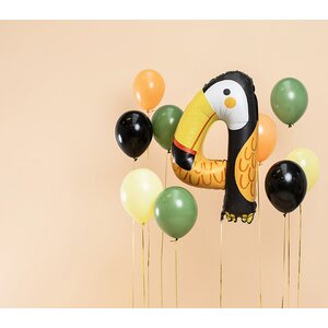 Foil balloon Number 4 - Tucan, 68x91 cm, mix