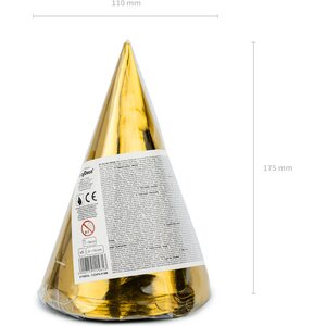 Juhlahatut kulta 16 cm 6 kpl/pkt