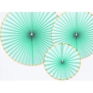 Decorative Rosettes Yummy, mint 1pkt/3pc.