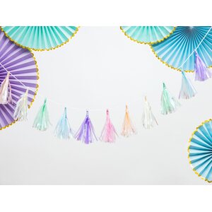 Decorative Rosettes Yummy, light blue 1pkt/3pc.