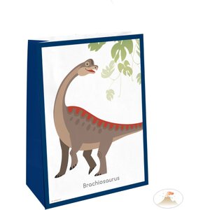 Paperipussi tarroilla Happy dinosaur 4 kpl/pkt  14,7 x 21 cm