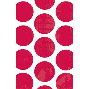 Paperipussi polka dots omenanpunainen 8 kpl/pkt 11,3 x 17,7 cm