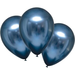 27,5 cm Metallikromisininen Satin Luxe ilmapallo 6 kpl/pss