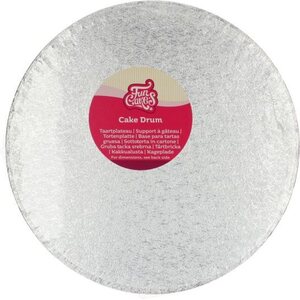 FunCakes FunCakes Cake Drum Round Ø27,5 cm - Silver
