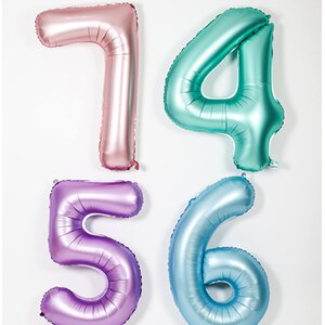 Numerofolio 0 pastellivaaleanpunainen 86 cm