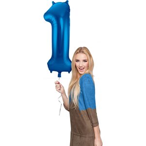 Numerofolio 1 metallinhohtosininen 86 cm