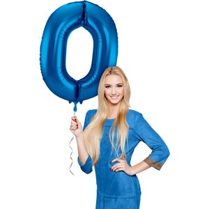 Numerofolio 0 metallinhohtosininen 86 cm