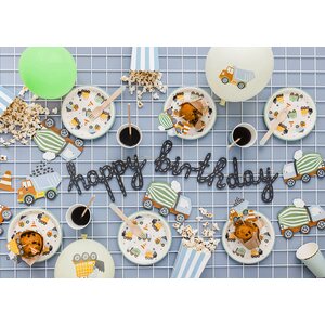 Cupcake toppers - Construction vehicles, 4-7 cm, mix 1pkt/6pc.