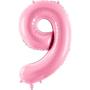 Numerofolio 9, vaaleanpunainen 86 cm
