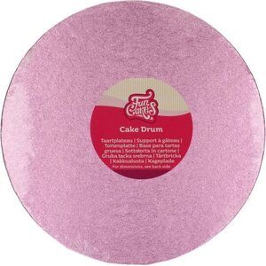 FunCakes paksu kakkualusta pyöreä 25 cm, vaaleanpunainen