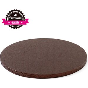 Decora ROUND BROWN CAKEBOARD Ø 25 X 1,2 H CM