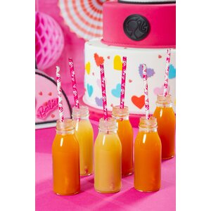 Decora 80 PCS BARBIE Ø 6 X 210 MM PAPER BIO STRAWS