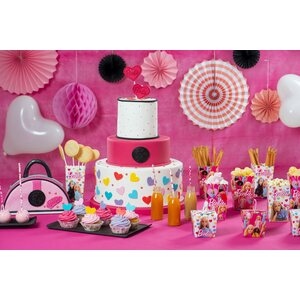 Decora 80 PCS BARBIE Ø 6 X 210 MM PAPER BIO STRAWS