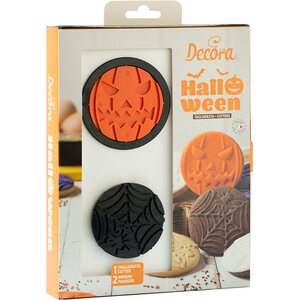Decora 3 PCS SET HALLOWEE PLASTIC COOKIE CUTTER AND MARKERS