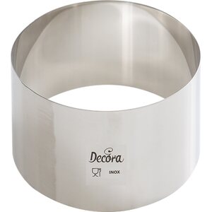 Decora STAINL. STEEL ROUND SHAPE Ø 18 X H 6 CM