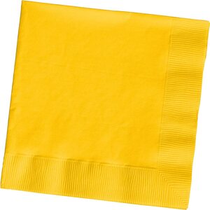 Lunch Napkins 3 ply School Bus Yellow