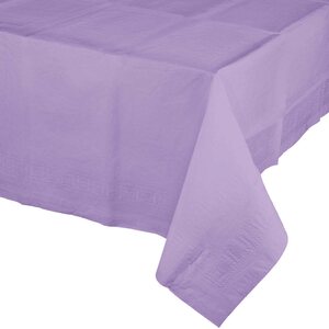 Plastic Lined Polytissue TablecoverLuscious Lavender  kpl/pkt