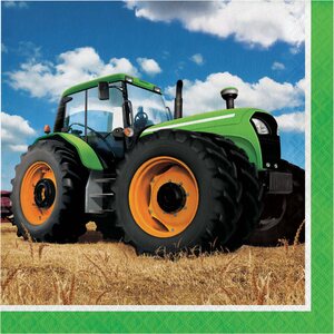 Tractor Time Lunch Napkins 2 Ply