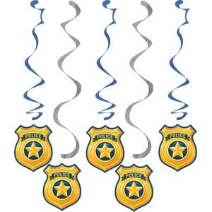 Police Party Dizzy Danglers Assorted