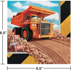Construction Party Luncheon Napkin