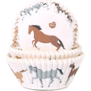 House Of Marie Baking Cups Horses pk/50
