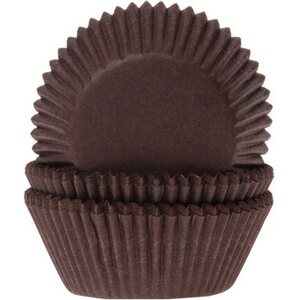 House Of Marie Mini Baking cups Brown - pk/60