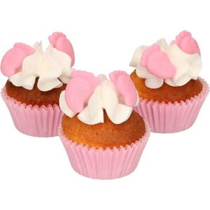 FunCakes FunCakes Sugar Decorations Baby Feet Pink Set/16