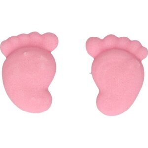 FunCakes FunCakes Sugar Decorations Baby Feet Pink Set/16