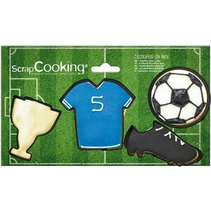 Scrapcooking ScrapCooking Cookie Cutters Football Set/4