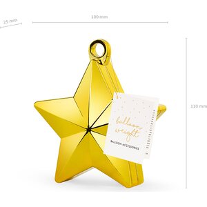 Balloon weight Star, gold