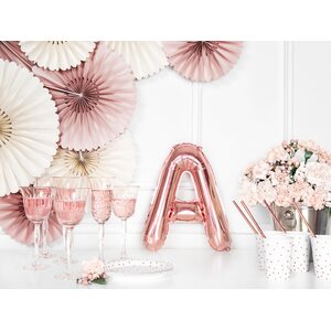 Foil Balloon Letter ''A'', 35 cm, rose gold