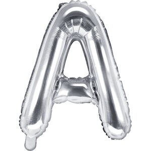 Foil Balloon Letter ''A'', 35 cm, silver
