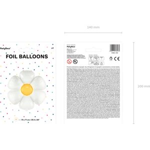 Foil balloon Daisy, 97x103 cm, mix