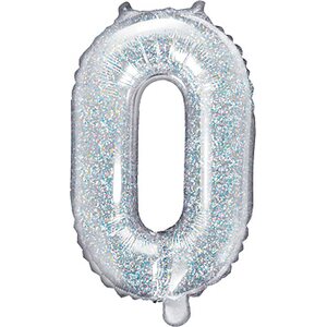 Foil Balloon Letter ''O'', 35 cm, holographic