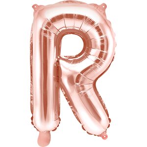 Foil Balloon Letter ''R'', 35 cm, rose gold