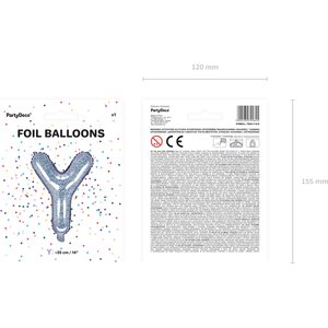 Puhallettava foliopallo Y 35  cm hologrammi