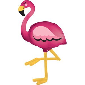 Flamingo kävelevä foliopallo 86 cm x 172 cm