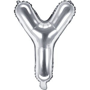 Foil Balloon Letter ''Y'', 35 cm, silver