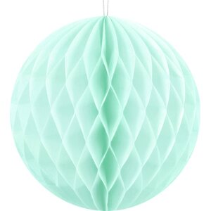 Honeycomb Ball, light mint, 10 cm