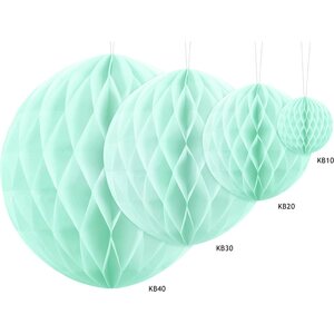 Honeycomb Ball, light mint, 30 cm