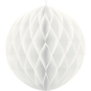 Honeycomb Ball, white, 20 cm