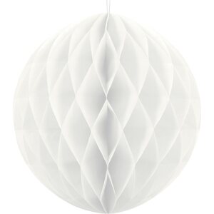 Honeycomb Ball, white, 40 cm